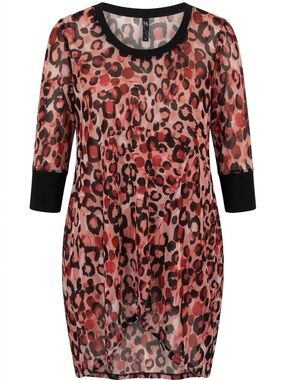 Taking Shape (TS) Leopard Print Mesh Tunic Dress – Fits US 18/20 / XXL